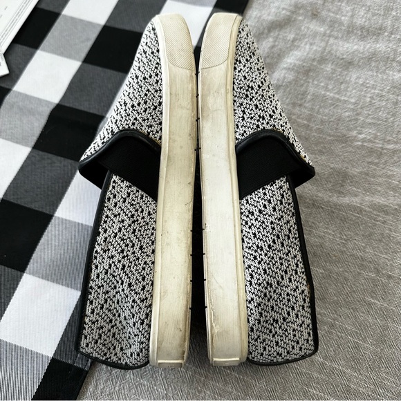 Vince Blair Slip On Shoe in Black and White Knit - Picture 7 of 8